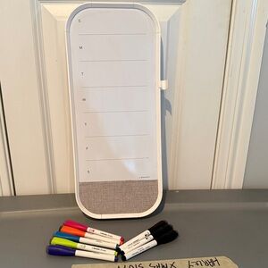 Weekly Planner Whiteboard with Markers